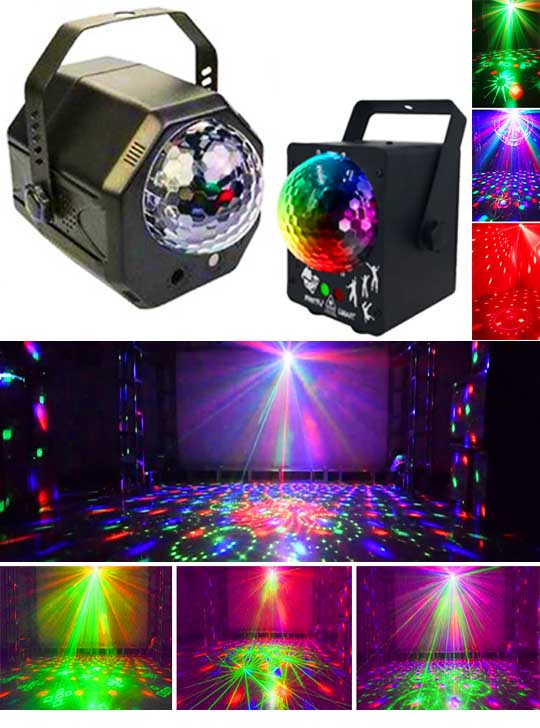 Стробоскоп для дискотек Диско проектор 3D RGB